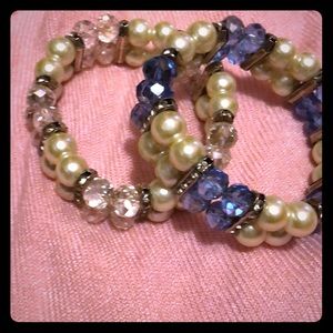 Stretchy blingy bracelets